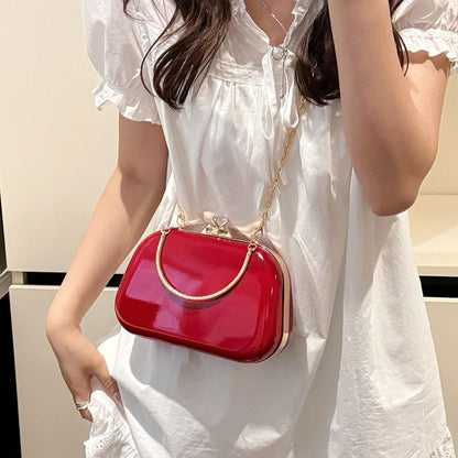 Rhinestone Top Handle Evening Bag