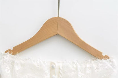 Lace Panel Button Up Cable Knit Crop Tube Top