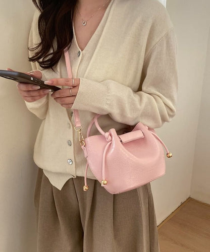 Set: Faux Leather Crossbody Bag + Pouch
