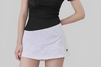 Off-Shoulder Fitted Tee - Short Sleeve Classic