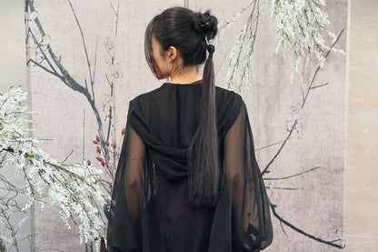 Contrast Stitch Layered Corduroy A-Line Maxi Skirt - Altfashion Shop