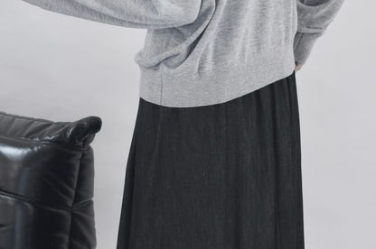 Stand Collar Button-Up Plain Cardigan