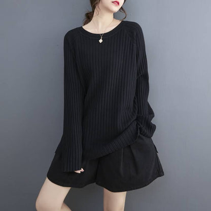 Classic Crew Neck Knit Top