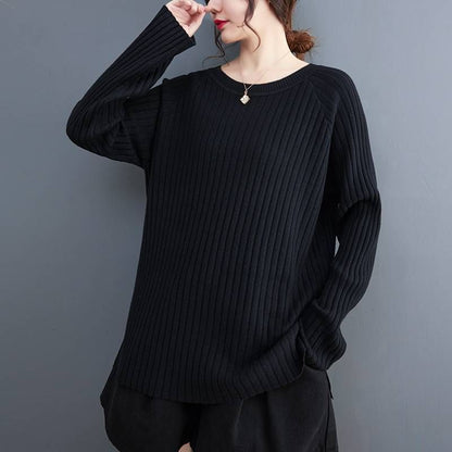 Classic Crew Neck Knit Top