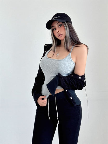 Halter Neck Solid Basic Top