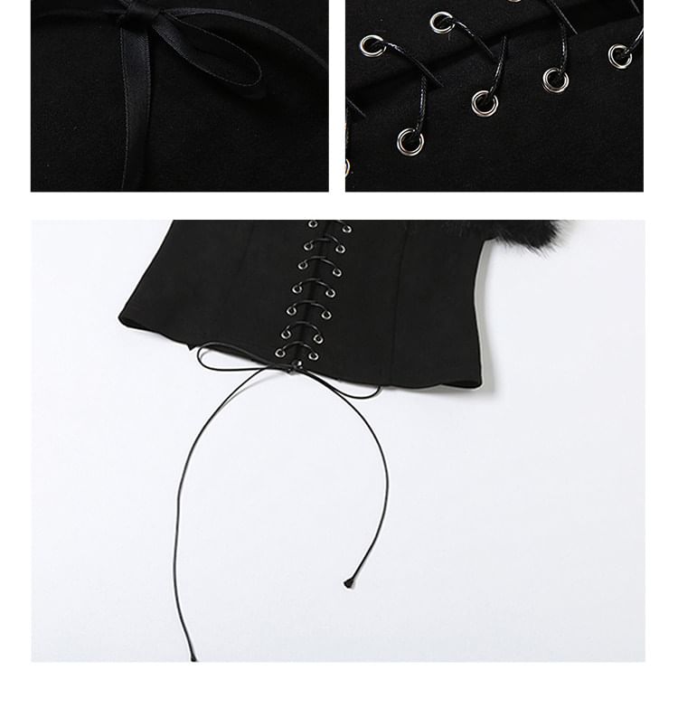 Corset Lace Bandeau Bralette
