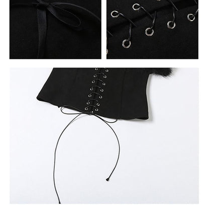 Corset Lace Bandeau Bralette
