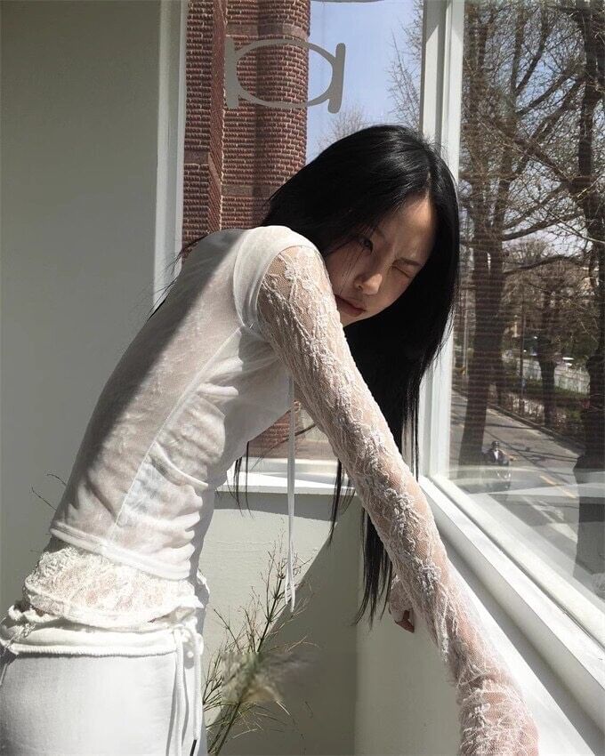 Boat Neck Lace Top