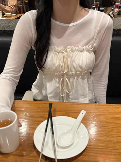 Frill Trim Camisole - Elegant Layering Piece