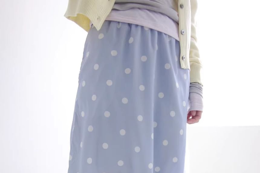 Polka Dot A-Line Skirt - Altfashion Shop