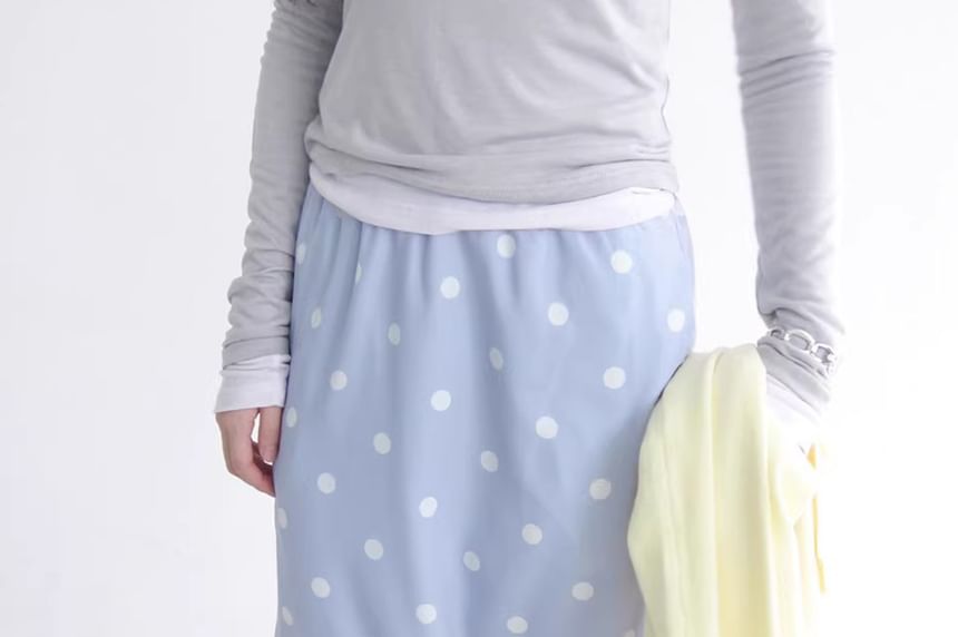 Polka Dot A-Line Skirt - Altfashion Shop