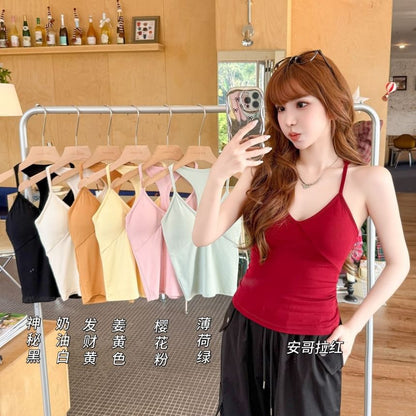 Racerback Padded V-Neck Cami