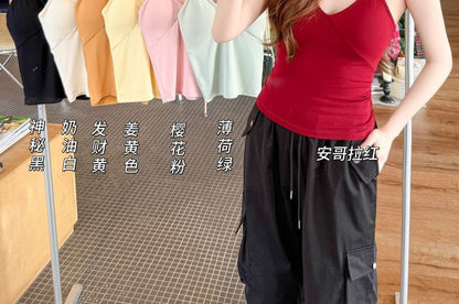 Racerback Padded V-Neck Cami
