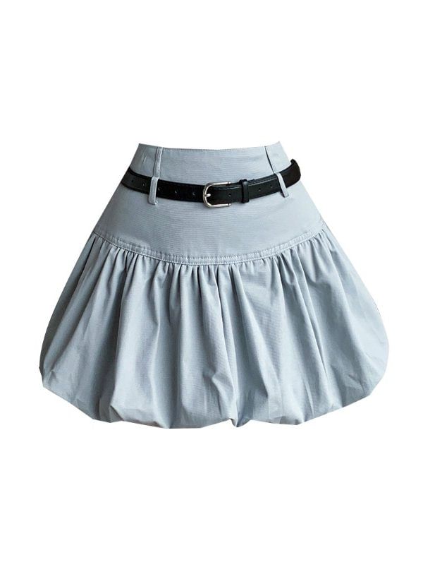 Black Micro A-Line Skirt - Altfashion Shop