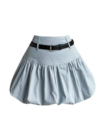 Black Micro A-Line Skirt - Altfashion Shop