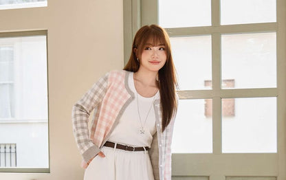 Black A-Line Midi Skirt Set with Belt - Altfashion Shop