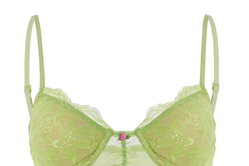 Sheer Cropped Camisole with Lace Trim and Solid Design
