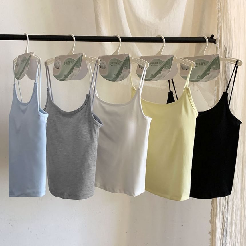 Padded Scoop Neck Minimalist Cami