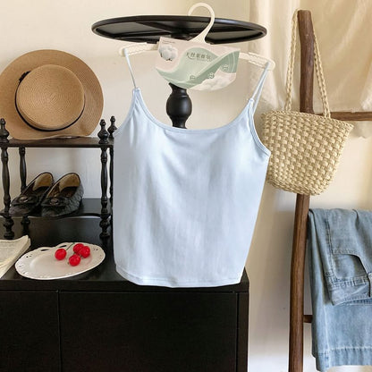 Padded Scoop Neck Minimalist Cami