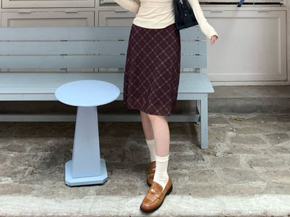Asymmetric Lace-Trimmed Long-Sleeve Blouse