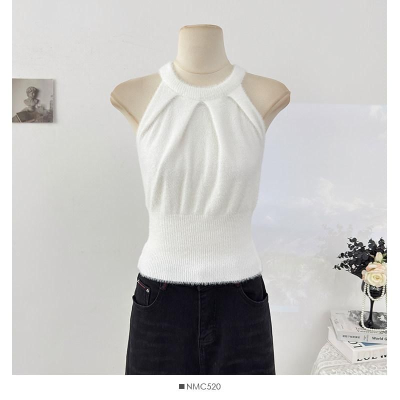 Minimalist Halter Knit Top