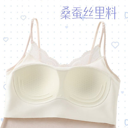 Plain Lace Trim Camisole Top
