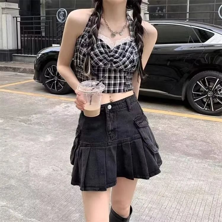 Elegant High-Waist Mini Skirt