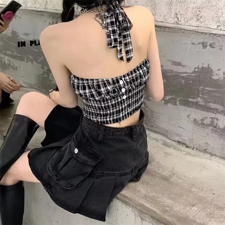Elegant High-Waist Mini Skirt