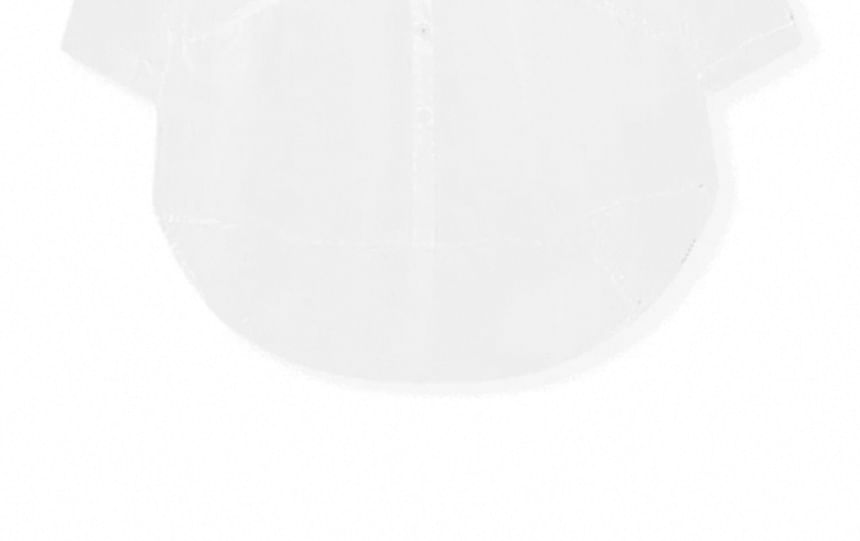 Sheer 3/4-Sleeve Collared Top