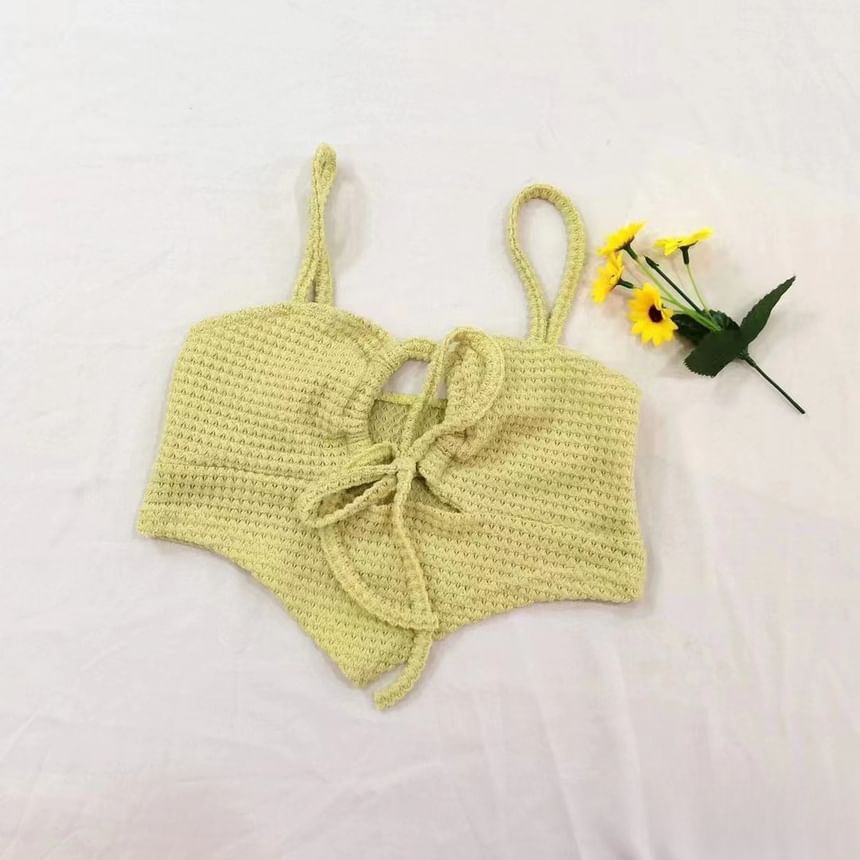 Cutout Asymmetric Cropped Camisole