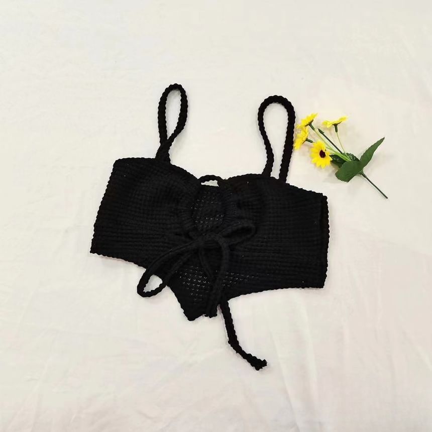 Cutout Asymmetric Cropped Camisole