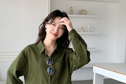Long-Sleeve Classic Button Shirt