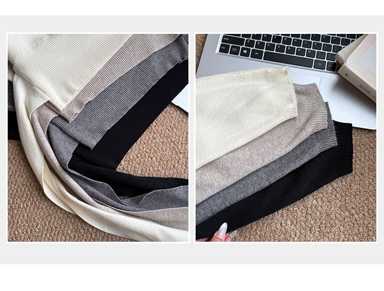 Tie-Waist V-Neck Sweater