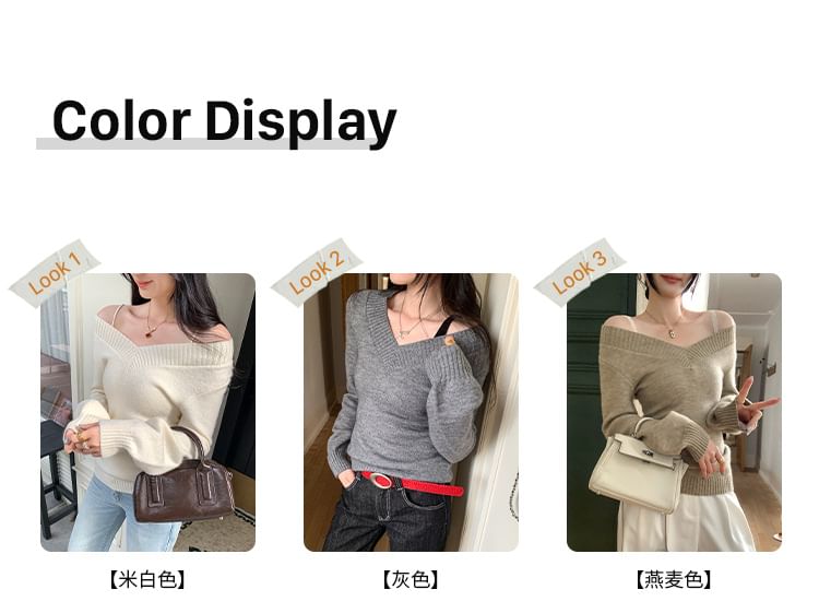 Off-Shoulder Sweater