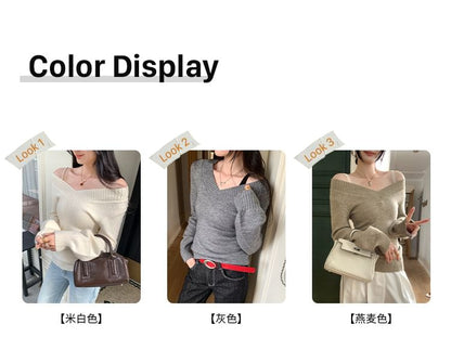 Off-Shoulder Sweater