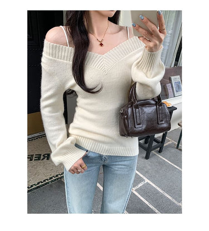 Off-Shoulder Sweater