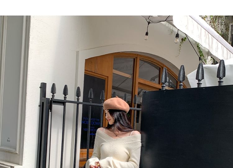 Off-Shoulder Sweater