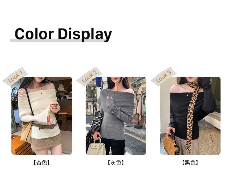 One-Shoulder Sweater