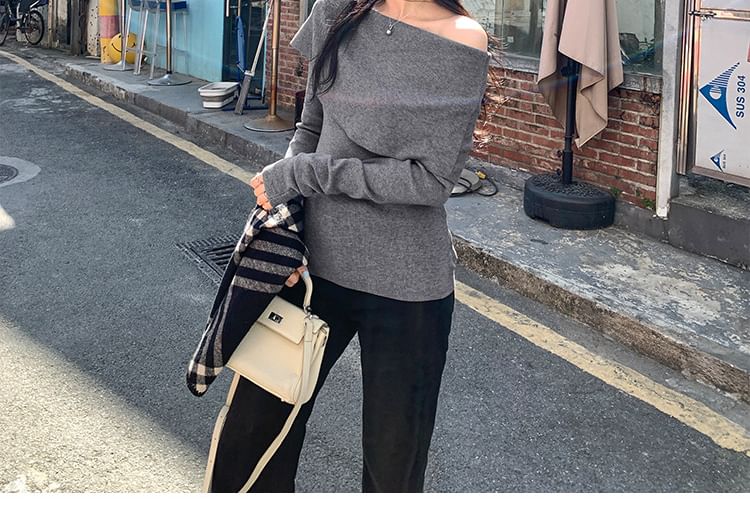 One-Shoulder Sweater