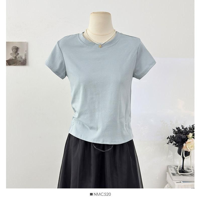 Ruffle-Trimmed V-Neck Camisole & Short-Sleeve Tee Set