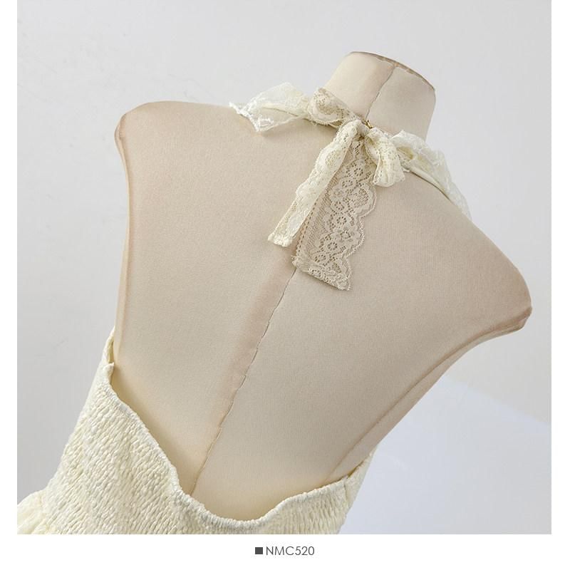 Halter V-Neck Lace Ruffle Camisole