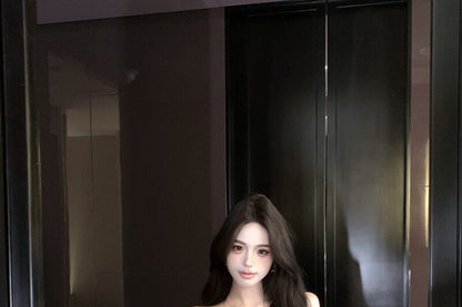 Lace Trim Plain Crop Tank Top