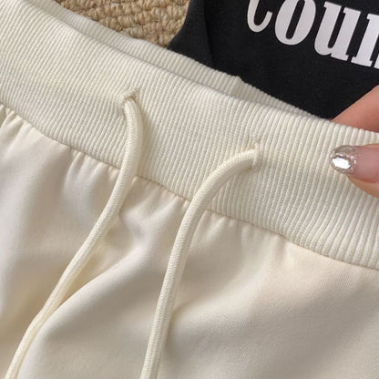 Drawstring Waist Plain Mini Pencil Skirt