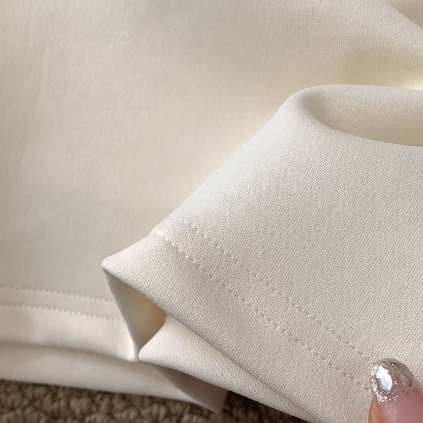 Drawstring Waist Plain Mini Pencil Skirt