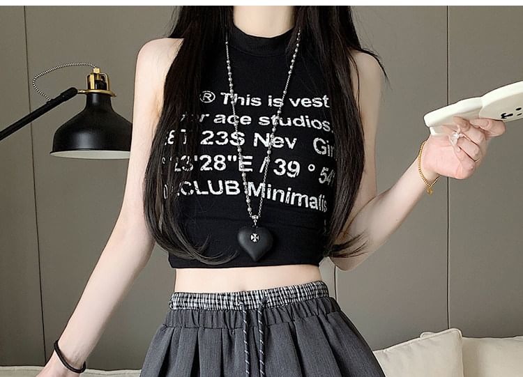 Drawstring Double Waist Plain Mini Pleated Skirt