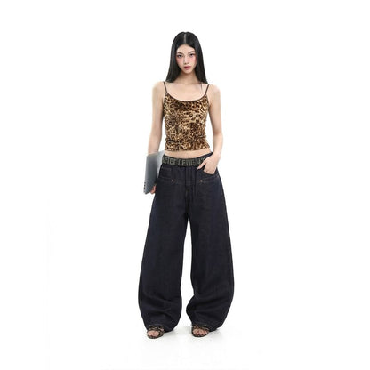Velvet Scoop-Neck Slim-Fit Crop Cami