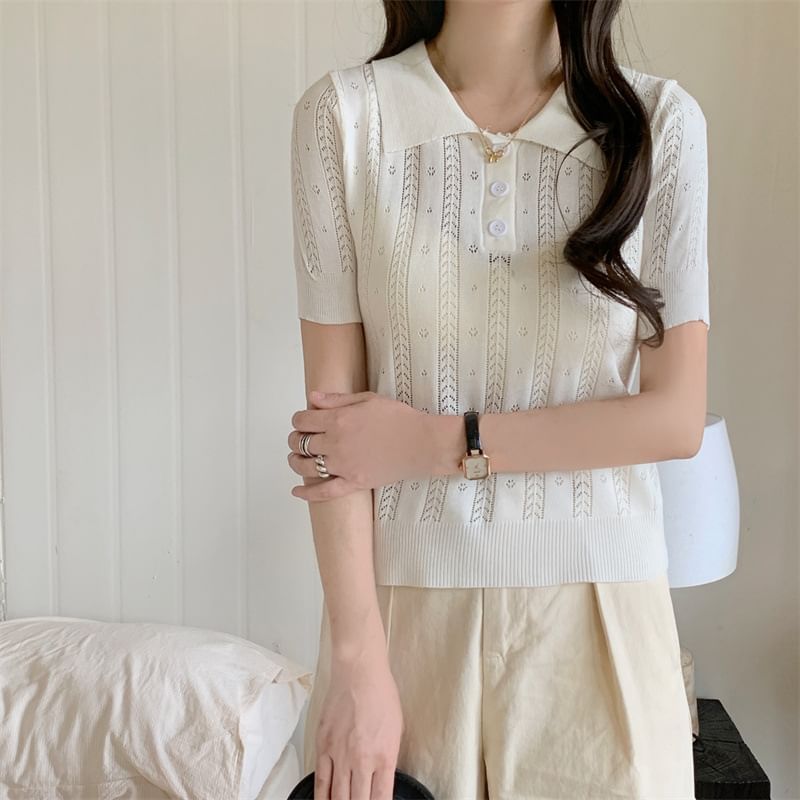 Classic Knit Polo Shirt
