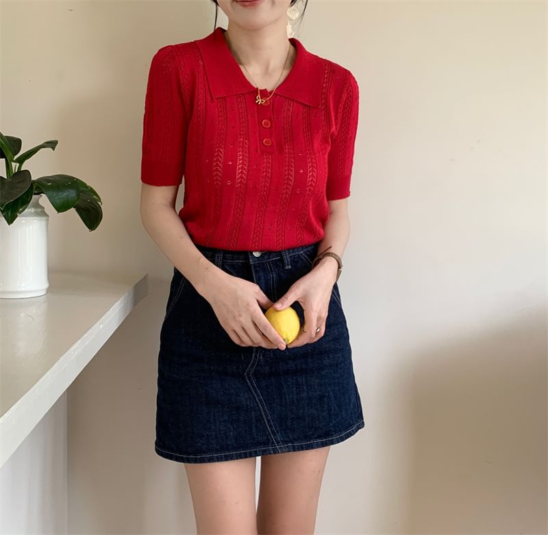 Classic Knit Polo Shirt