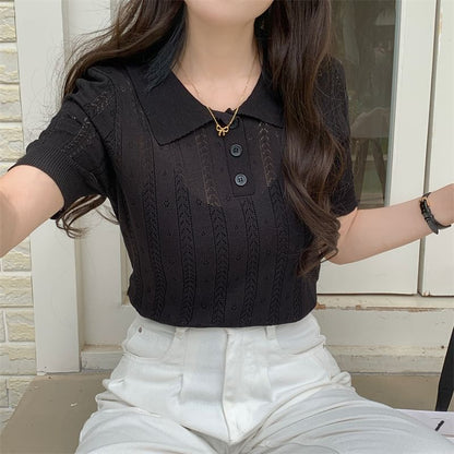 Classic Knit Polo Shirt