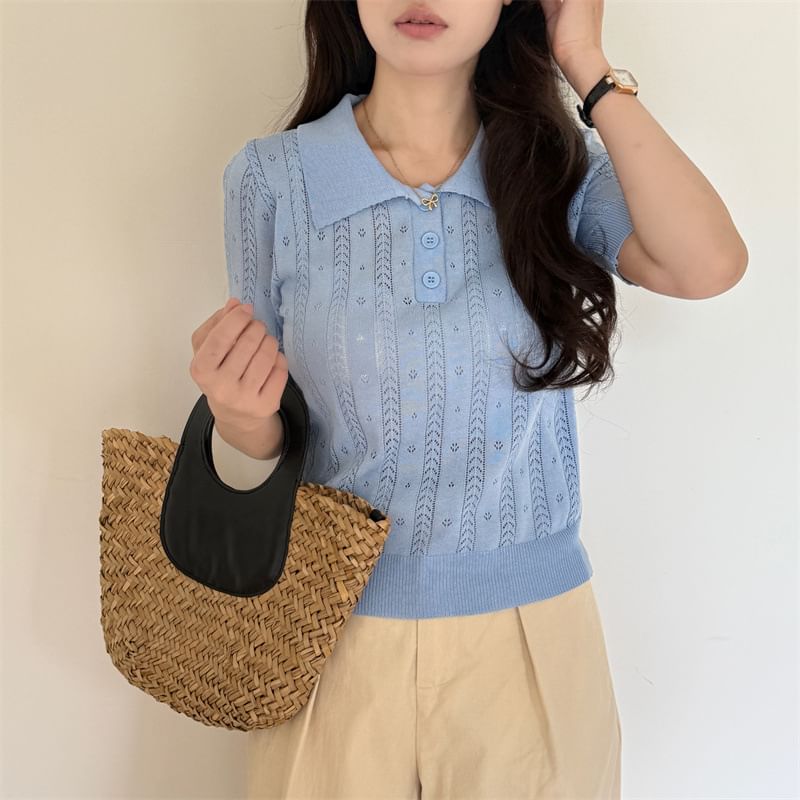 Classic Knit Polo Shirt